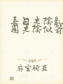 长日光阴乱作一团光阴似箭笔趣阁封面