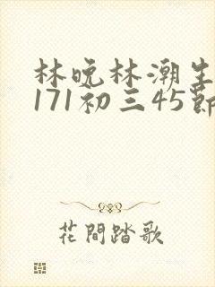 林晚林潮生if171初三45节封面