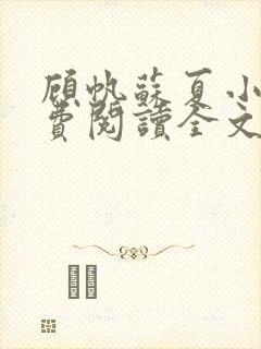 顾帆苏夏小说免费阅读全文