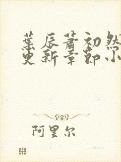 叶辰萧初然最新更新章节小说