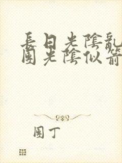 长日光阴乱作一团光阴似箭笔趣渺视频