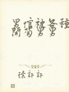 男倌被各种玉势开菊男男封面