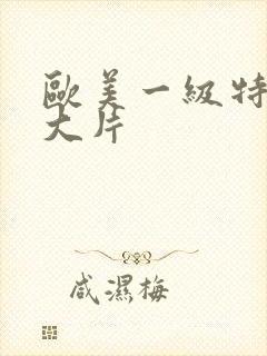 欧美一级特黄a大片封面