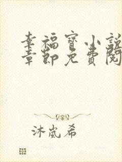 幸福宝小说最新章节免费阅读封面