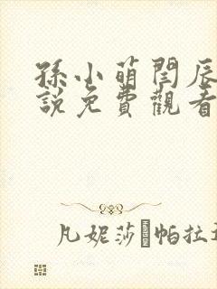 孙小萌闫辰的小说免费观看