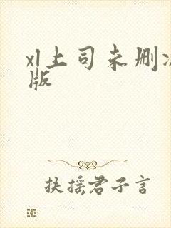 xl上司未删减版封面