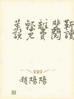 叶轻离裴靳墨小说免费阅读无弹窗