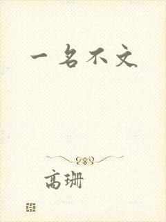 一名不文