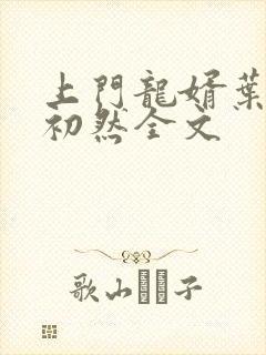 上门龙婿叶辰萧初然全文