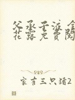 父承子液 金银花露免费阅读