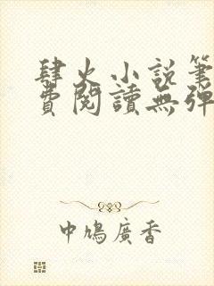 肆火小说笔趣免费阅读无弹窗