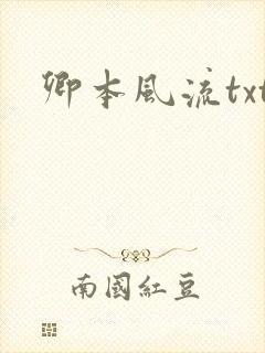 卿本风流txt封面