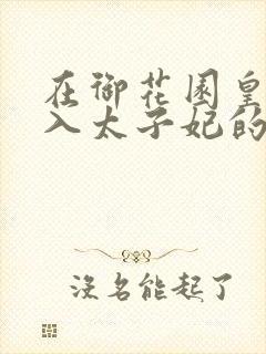 在御花园皇上进入太子妃的小说