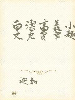 白洁高义小说全文免费笔趣阁在线阅读