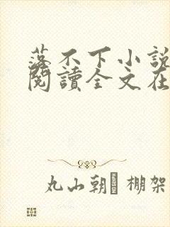 落不下小说免费阅读全文在线封面