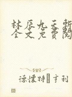 林辰九天斩神诀全文免费阅读笔趣阁