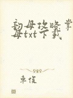 韵母攻略掌中美母txt下载