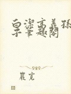 白洁高义孙倩东子笔趣阁封面