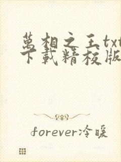 万相之王txt下载精校版