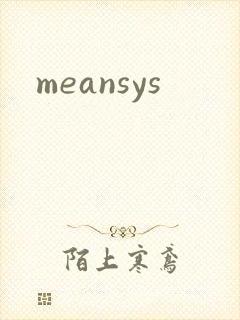 meansys封面
