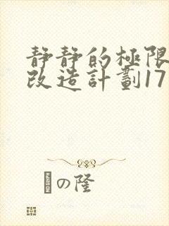 静静的极限自我改造计划17