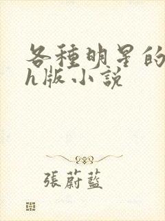 各种明星的综艺h版小说