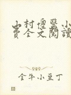 山村傻医小说免费全文阅读封面