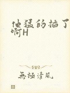 他猛的插了进去啊H封面