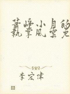 萧峥小月的小说执掌风云免费阅读