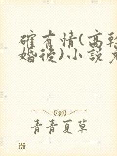 确有情(高干 婚后)小说免费