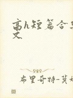 高h短篇合集辣文封面