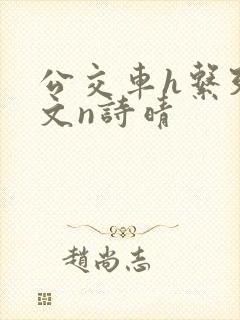 公交车h系列辣文n诗晴