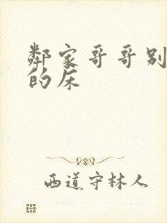 邻家哥哥别上我的床封面