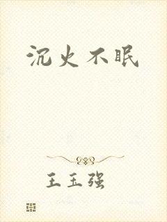沉火不眠封面