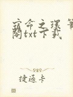 宿命之环 笔趣阁txt下载