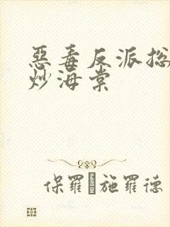 恶毒反派总被爆炒海棠封面