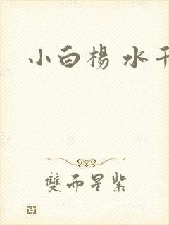 小白杨 水千丞