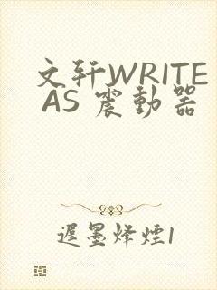 文轩WRITE AS 震动器