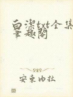 白洁txt全集笔趣阁