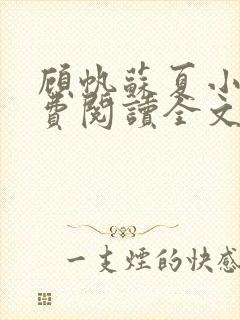 顾帆苏夏小说免费阅读全文