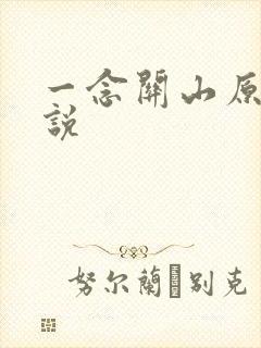 一念关山原著小说
