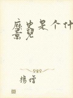 历史是个什么玩意儿