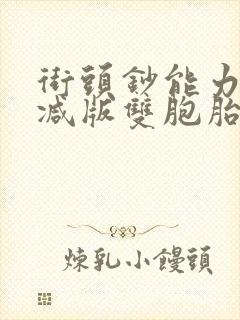 街头钞能力无删减版双胞胎