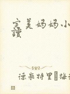 完美妈妈小说阅读