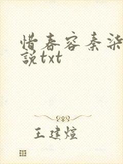 惜春容秦柒过小说txt