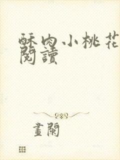 酥肉小桃花全文阅读