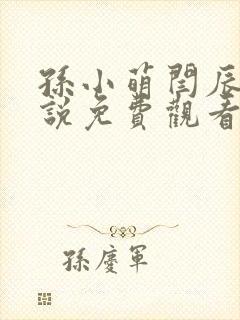 孙小萌闫辰的小说免费观看