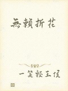 无赖折花封面
