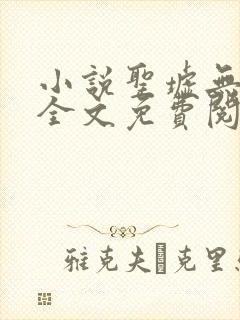 小说圣墟无弹窗全文免费阅读封面