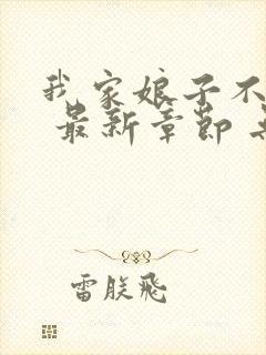 我家娘子不对劲 最新章节 无弹窗